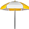 VINYL UMBRELLA (2 COLORS) WHITE/TEAL Front zoom